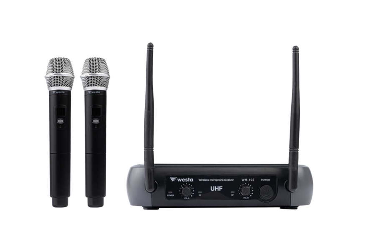 WM-102H 1 RECEIVER+2 HANDHELD MIKROFON SETI