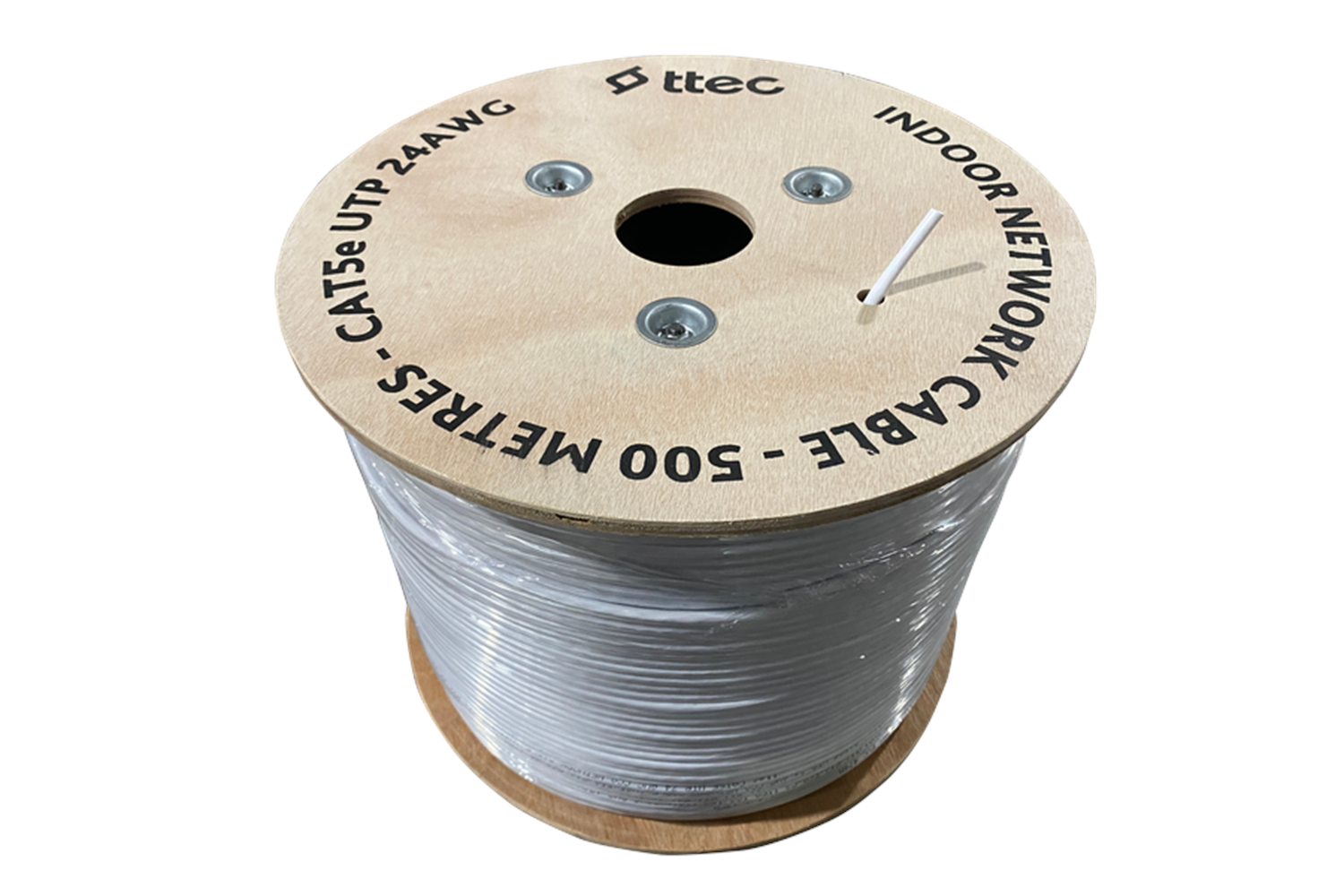 TTEC KBL-CAT5E-24CCA/IN500B İÇ MEKAN PVC KABLO - 500M BEYAZ (TSS)