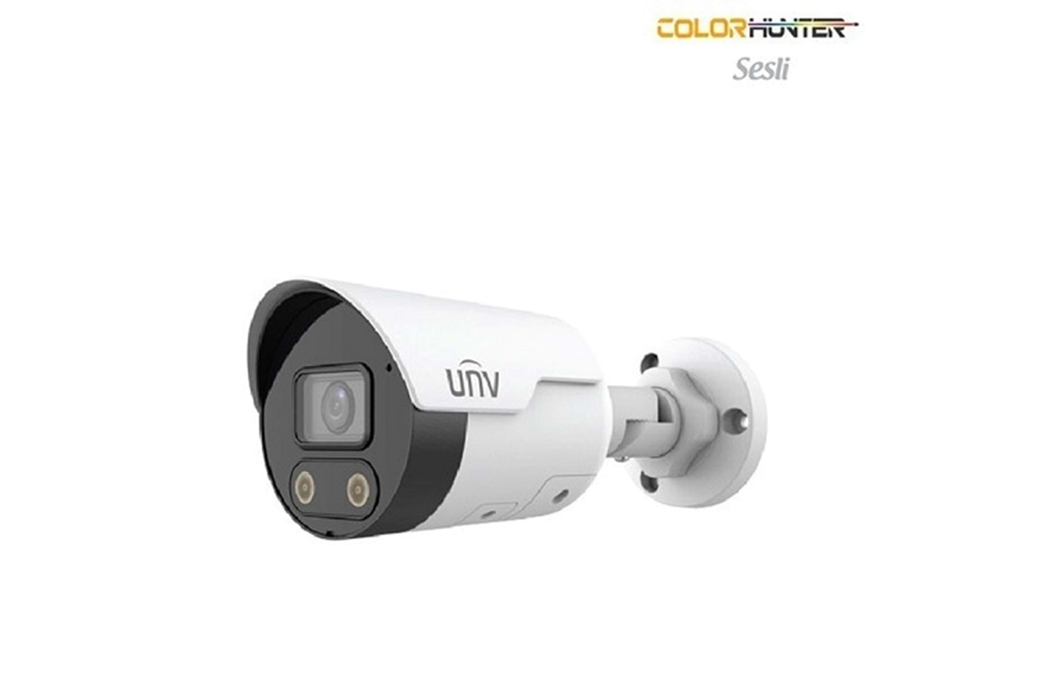 UNV IPC2122LE-ADF28 KMC-WL 2MP H265+ FULL COLOR RENKLI SESLI POE IP BULLET KAMERA ÇİFT TARAF SES