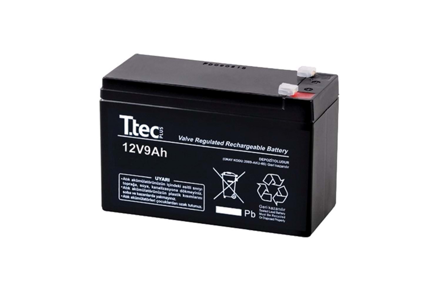 TTEC 12V 9AH BAKIMSIZ KURU AKÜ ( 150 X 65 X 90 MM )