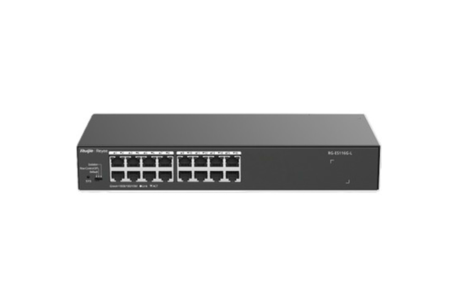 REYEE RG-ES116G-L 16 PORT, 10/100/1000 GİGABİT,ÇELİK KASA RACKMOUND