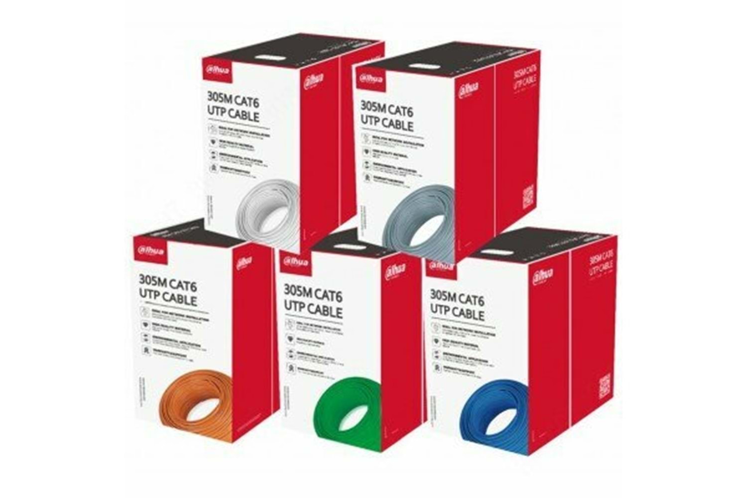 DAHUA PFM9201-6UN-C SAF BAKIR 23 AWG UTP CAT6 305 METRE HALOJEN FREE