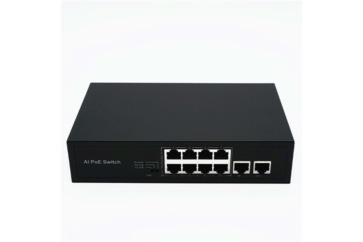 PS10M-82EE 8 PORT POE + 2 UPLİNK GİGABİT SWİTCH 120W POE ÇIKIŞ GÜCÜ