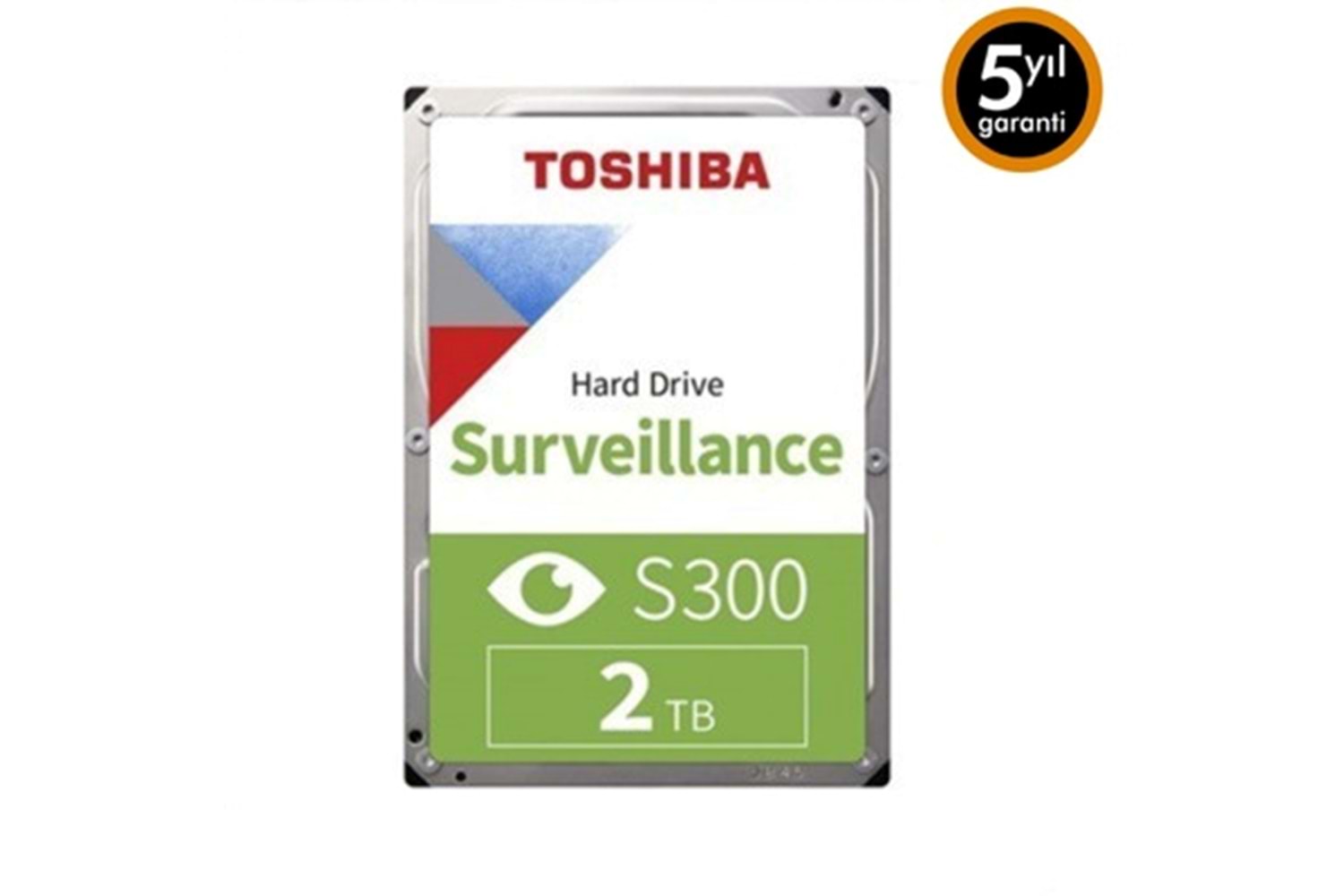 TOSHIBA S300 2TB 7/24 5400RPM 128MB SATA3 6Gbit/sn HDWT720UZSVA GÜVENLİK DİSKİ TÜRKİYE DİSTRÜBÜTÖR