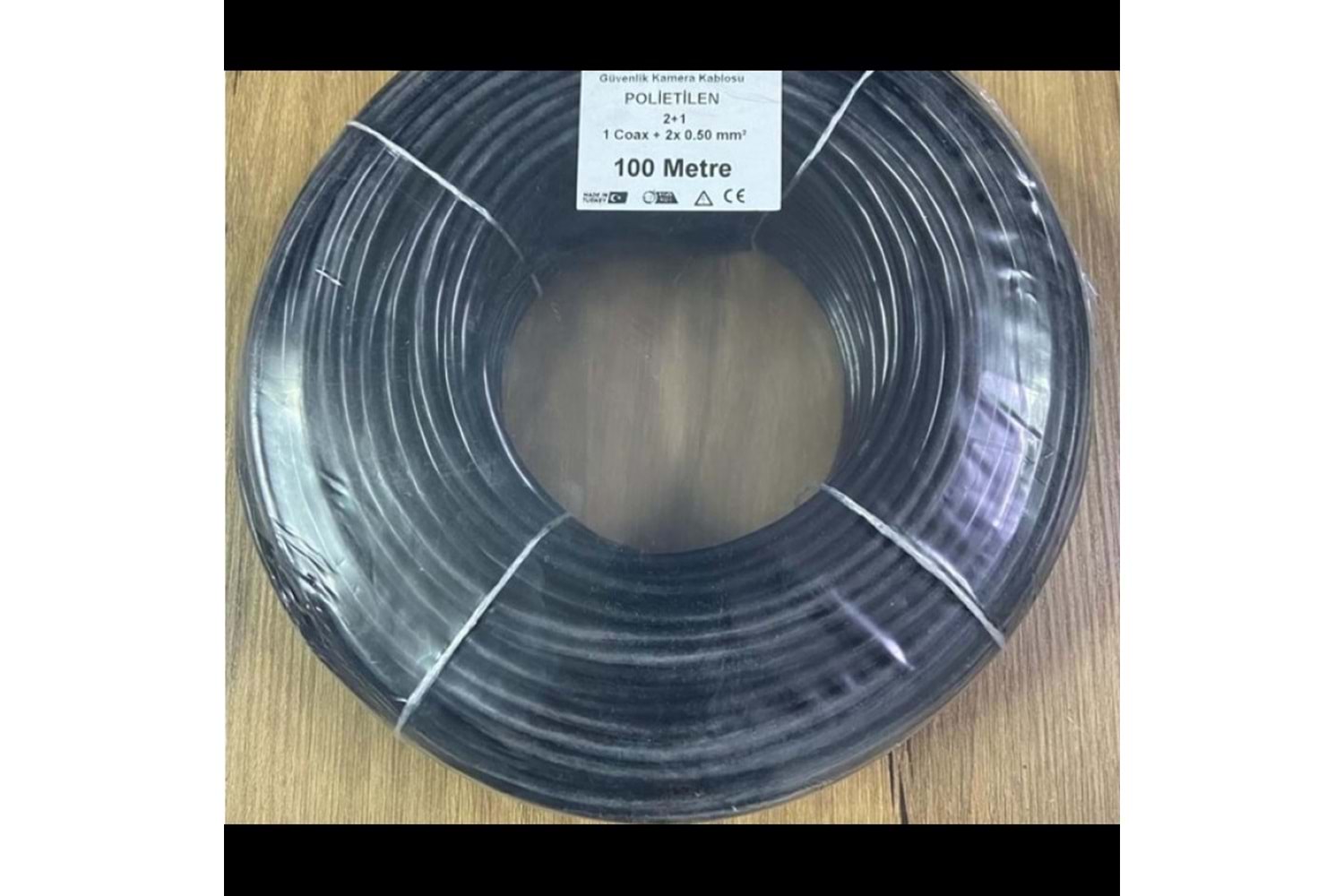 100 METRE 2+1 CCTV KABLO 0,50MM POLİETİLEN KAPLI KAMERA KABLOSU
