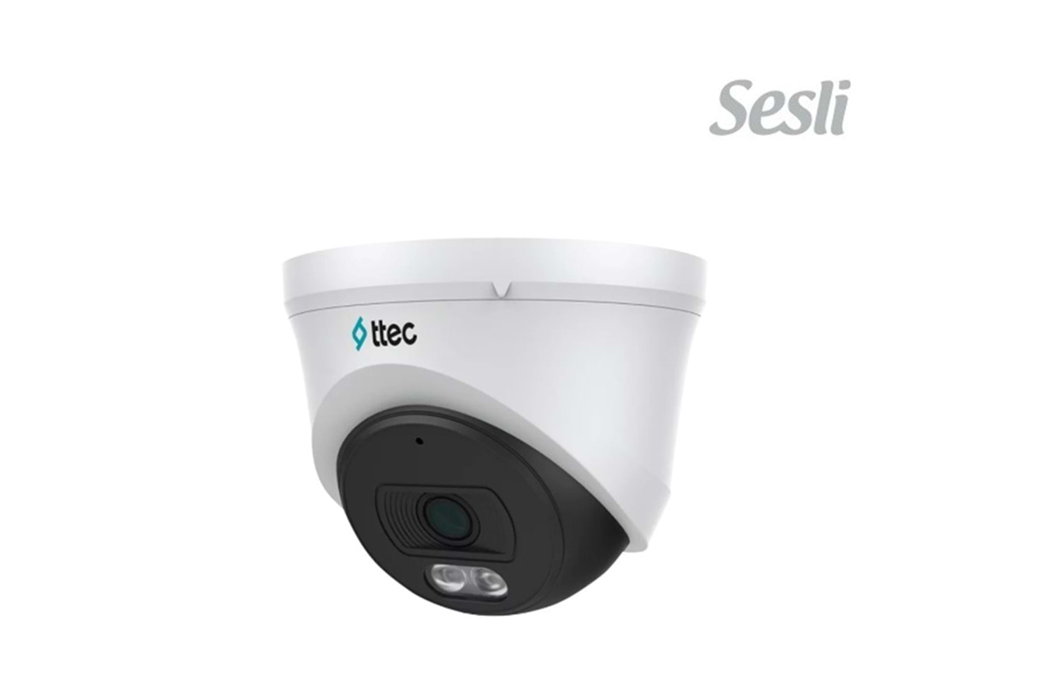 TTECH IPDP-2330M 2 MP DAHİLİ SESLİ 2.8 MM LENSLİ IP DOME KAMERA SD KART DESTEKLİ ULTRA H.265+