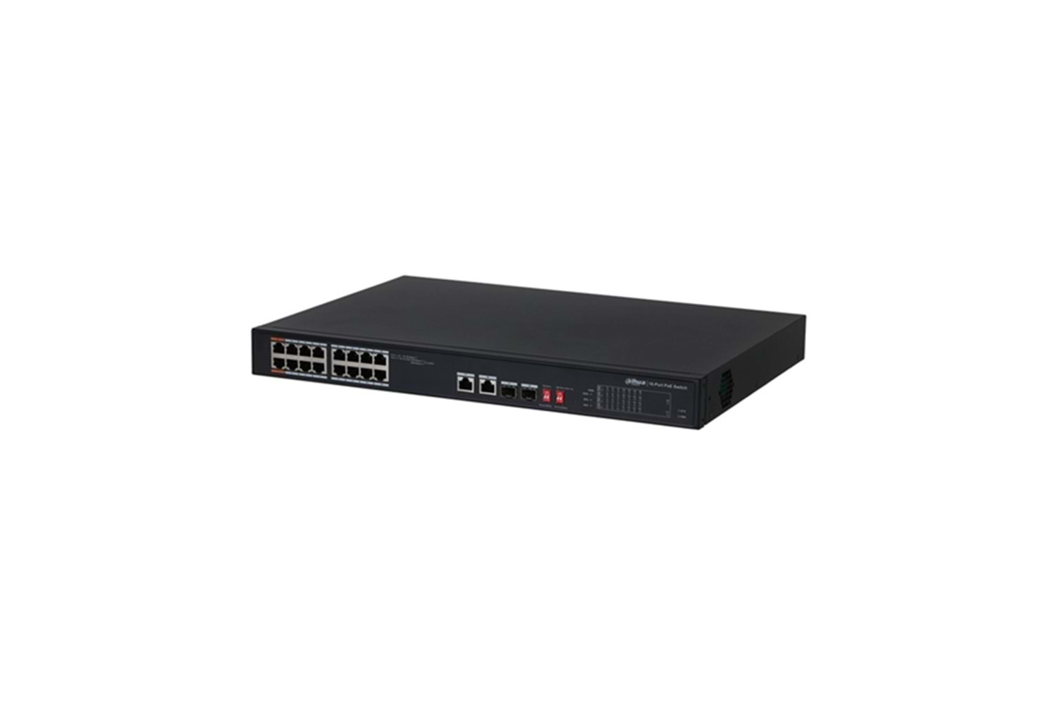 DAHUA PFS3220-16GT-240-V2 16 PORT GİGABİT POE +2 PORT GİGABİT UPLİNK + 2GE SFP 240W POE 240WATT POE