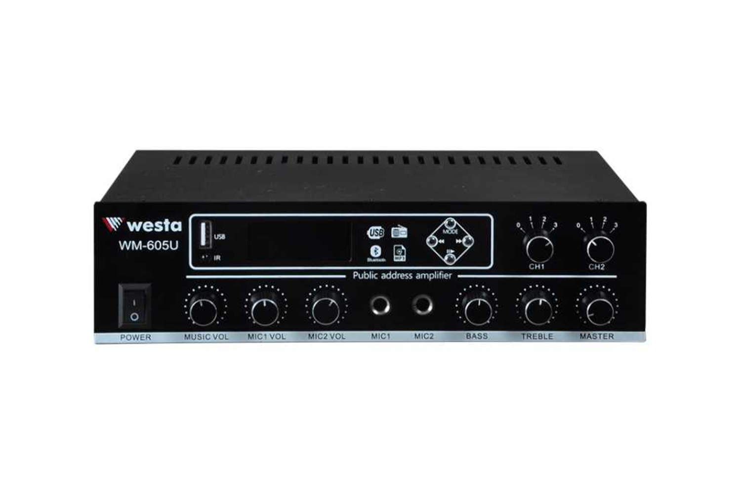 WM-605U - 2 Bölgeli 100W/100V Mixer Amfi
