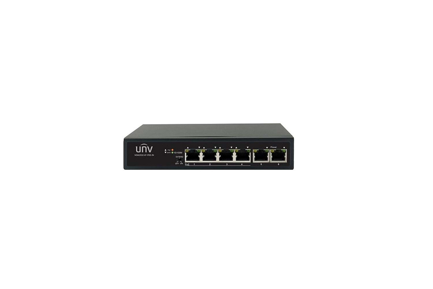 UNIVIEW NSW2020-6T-POE-IN 4 PORT 10/100 POE + 2 PORT 10/100 ETHERNET 60W POE YÖNETILEMEZ SWITCH