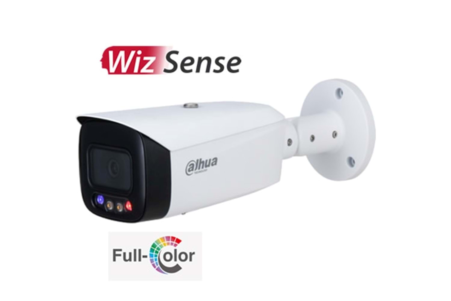 PC-HFW3549T1-AS-PV-S3-0360 5MP Full-color Active Deterrence Fixed-focal Bullet WizSense Network Came