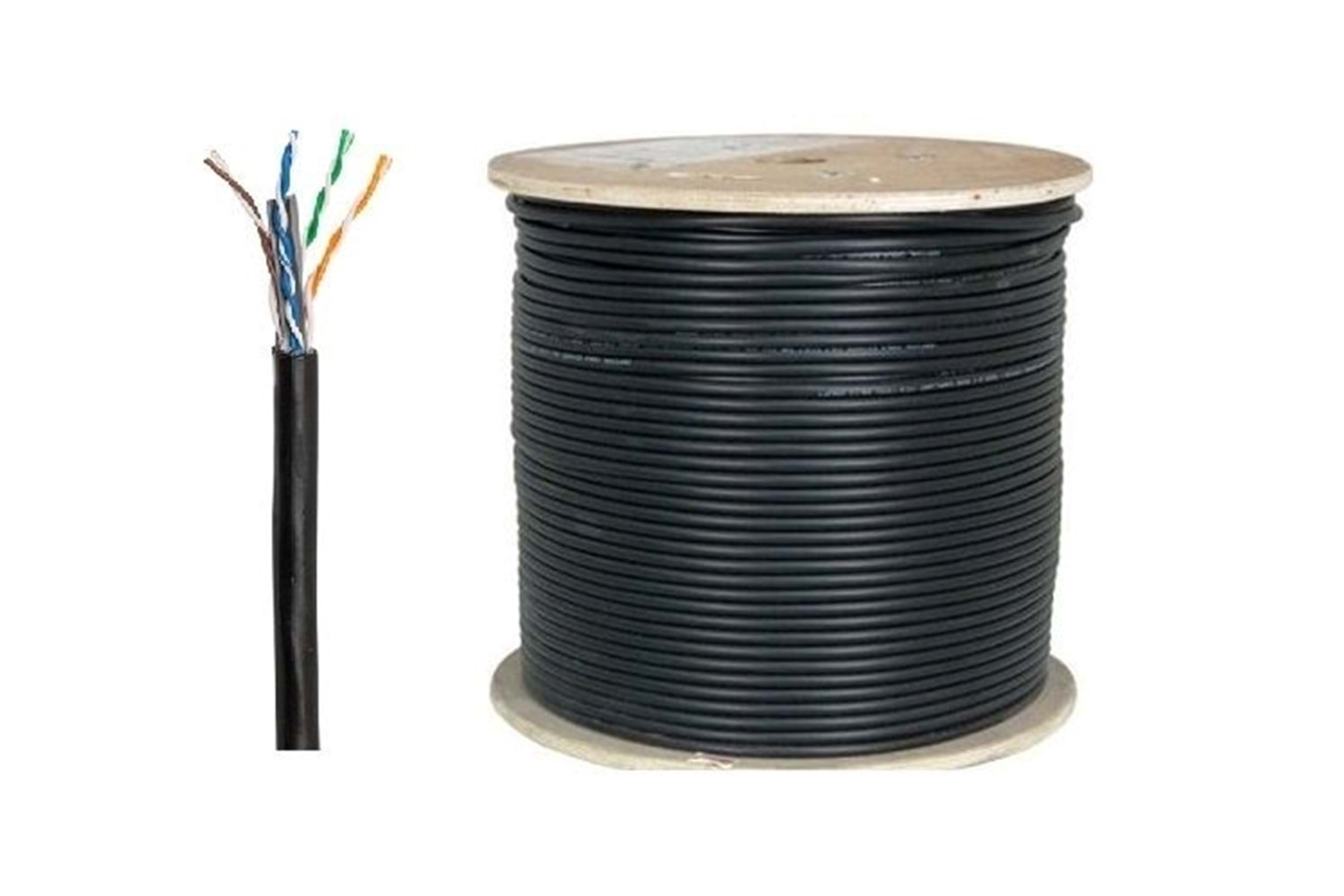 WİSS NETWORK 500 METRE CAT6 23 AWG UTP POLİETİLENLİ (OUTDOOR) NETWORK KABLOSU