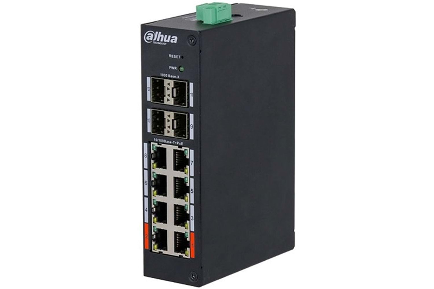 DAHUA HS4412-8ET-120 8 PORT POE 4XGIGABİT SFP 120W POE YÖNETİLEBİLİR ENDÜSTRİYEL SWITCH