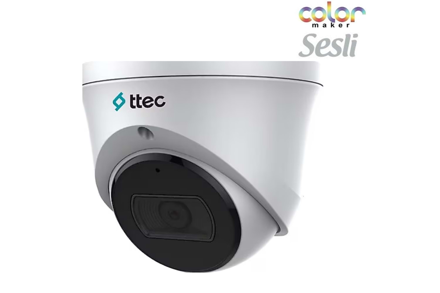 TTEC IPDP-2330M-M/SL-Lite DOME FULL HD 2 MP GECE RENKLİ SESLİ POE IP GÜVENLIK KAMERASI