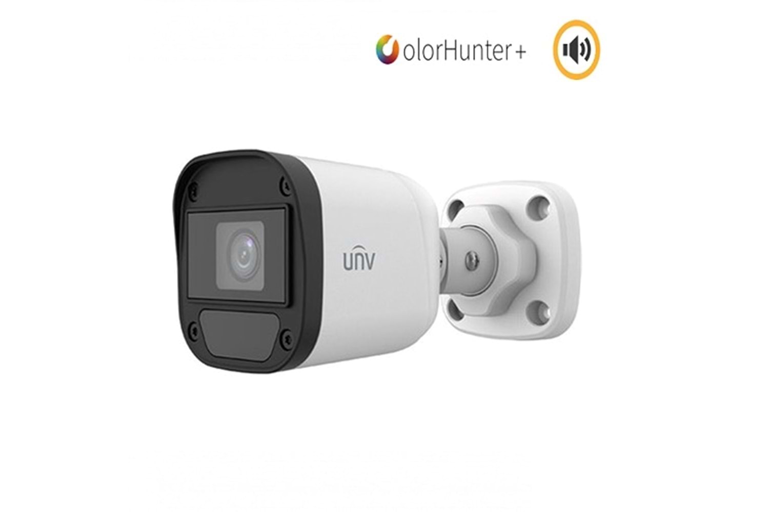 UNV IPC2124LB-AF28-DL-E 4MP 1080P H265+ DUAL LİGHT RENKLI SESLI POE IP BULLET KAMERA