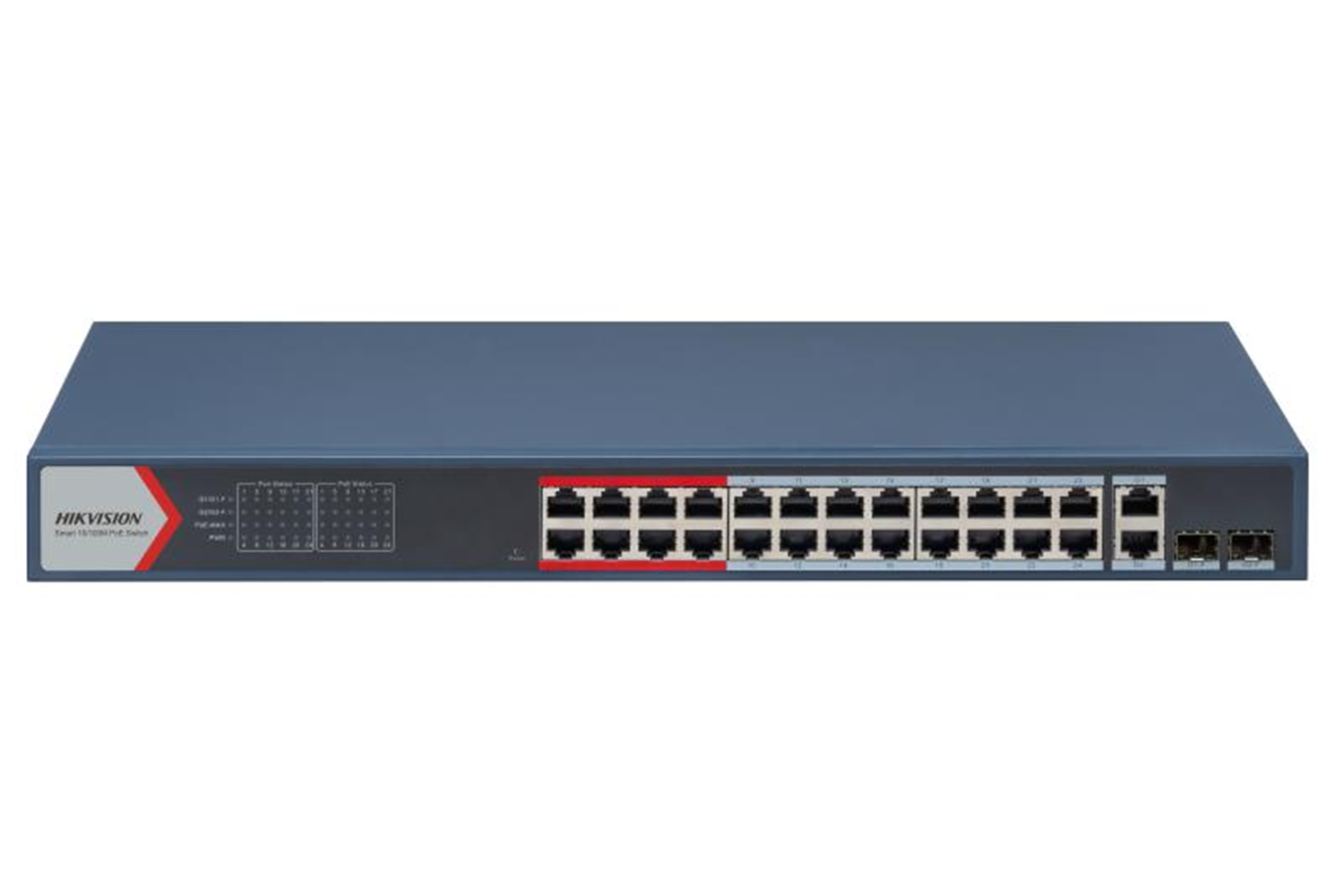 HIKVISION DS-3E1326P-EI 24 PORT 10/100 24 PORT POE 2 PORT UPLINK 370W YONETILEBILIR SWITCH