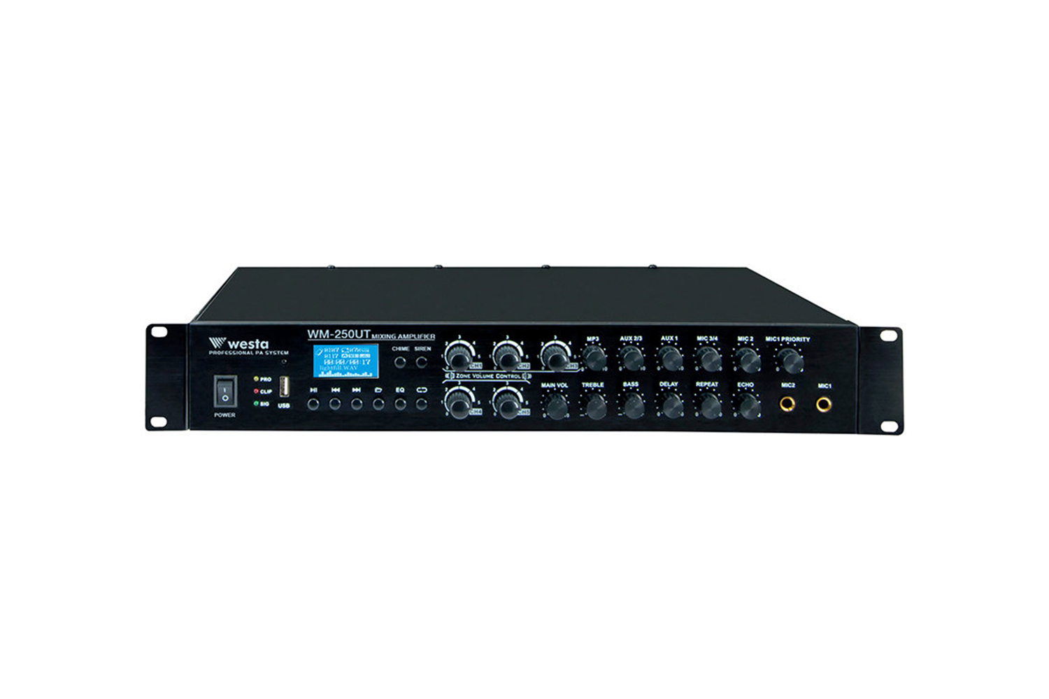 WESTA WM-250UT - MIXER AMFI 250WATT/100V - 6 ZONE