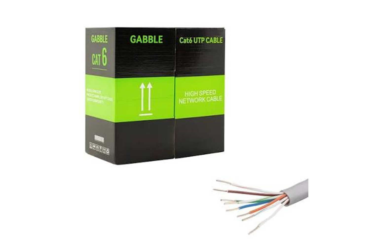 GABBLE CAT6 İÇ ORTAM KABLO 305mt OD 0.50mm GRİ