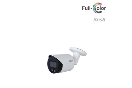 DAHUA IPC-HFW1249S-S-IL-0360B 2 MP DAHİLİ SESLİ 30 MT GECE GÖRÜŞLÜ FULL COLOR IP KAMERA