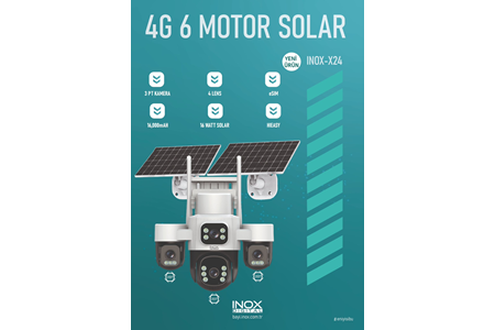 INOX-X24 4G SOLAR ESİM 6 MOTOR 3PT KAMERA