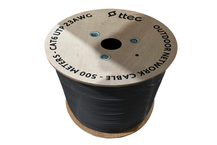 TTEC KBL-CAT6-23CCA/OUT500S DIŞ MEKAN PVC+PE KABLO - 500M SIYAH (TSS)