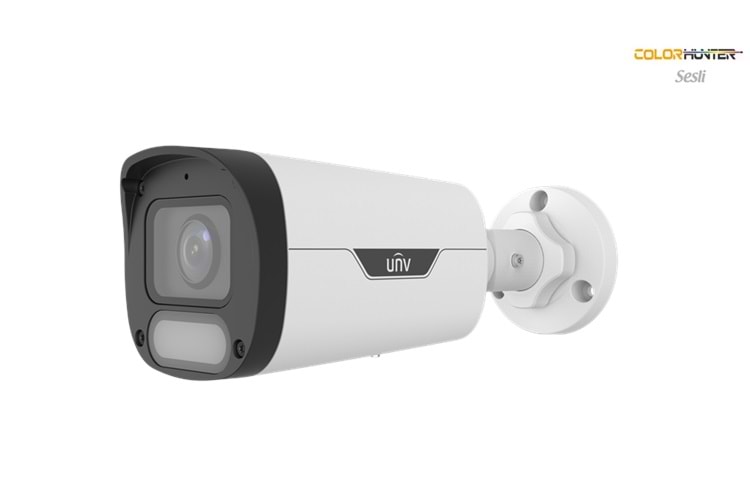 UNİVİEW IPC2314LE-ADF28KM-WP 1/1.8 CMOS SENSÖR 4 MP DAHİLİ SESLİ COLORHUNTER IP BULLET KAMERA H.265+
