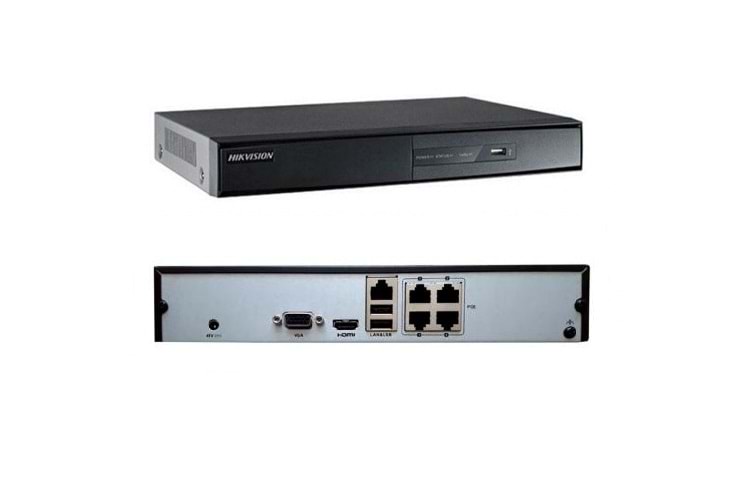 HİKVİSİON DS-7104NI-Q1/4P/M 4 KANAL POELİ NVR KAYIT CİHAZI H.265+