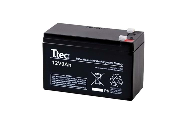 TTEC 12V 9AH BAKIMSIZ KURU AKÜ ( 150 X 65 X 90 MM )