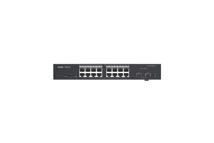 RUIJIE REYEE RG-ES218GC-P 16 PORT 10/100/1000 16 PORT POE 2 X SFP 240 WATT RUJIE CLOUD YONETILEBILIR RACK MOUNT SWITCH