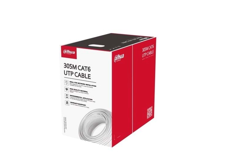 DAHUA PFM9201-6UN-C SAF BAKIR 23 AWG UTP CAT6 305 METRE