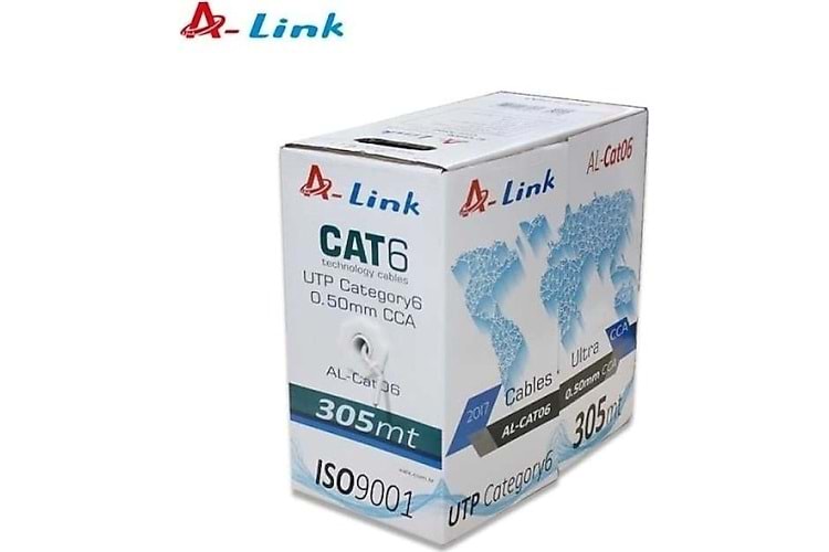 A-Link AL-CAT06 Gri Cat6 Utp 305 MT Network Kablo