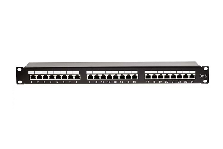 24 PORT DOLU CAT6 UTP PATCH PANEL