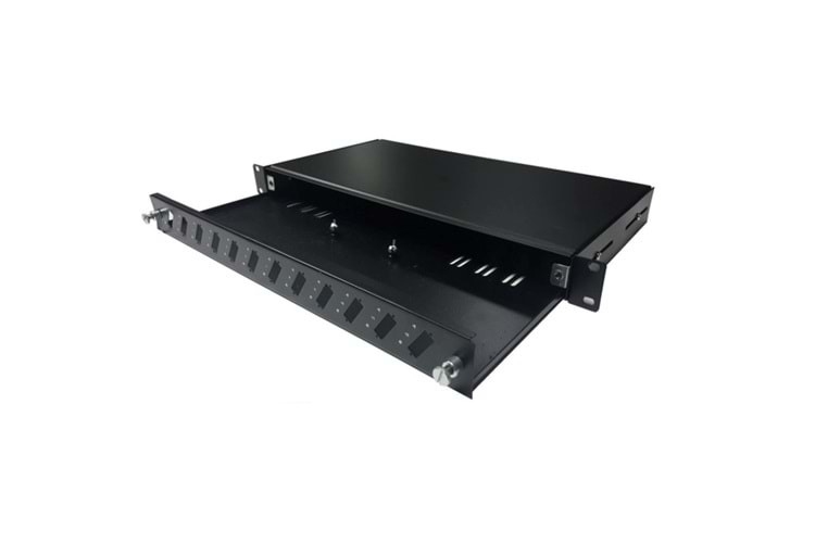F/O SC DUPLEX 12 PORT 19 INC 1U PATCH PANEL TİP SONLANDIRMA KUTUSU