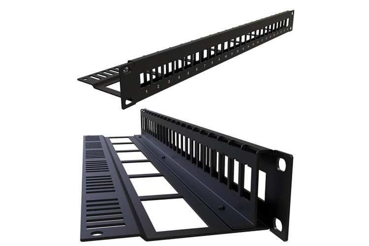 24 PORT BOŞ PATCH PANEL