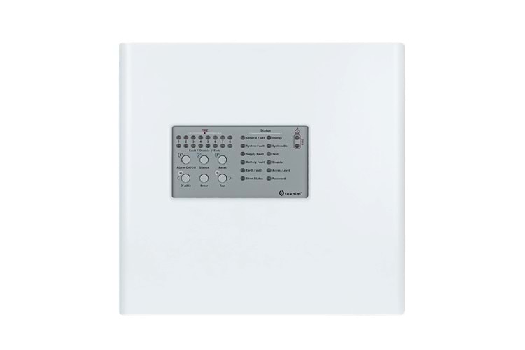 TEKNİM TFP-4408P 8 BÖLGELİ KONVANSİYONEL YANGIN ALARM PANELİ (PLASTİK KASA)