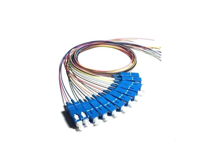 SC SM 9/125 12 RENKLİ PIGTAİL 1.5 METRE