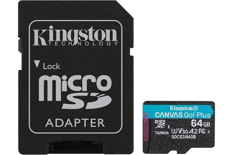 KINGSTON CANVAS SELECT PLUS 64GB MICRO SDHC CLASS10 100MB/s HAFIZA KARTI SDCS3/64GB