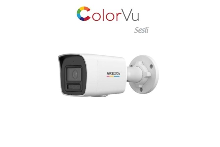 HİKVİSİON DS-2CD1047G2H-LIUF 4 MP DAHİLİ SESLİ COLORVU IP BULLET KAMERA H.265+ 2.8 MM LENS