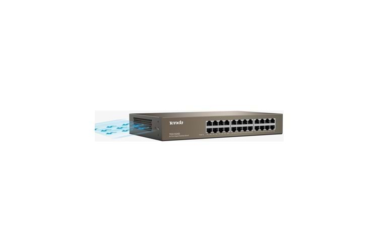 TENDA 24port TEG1024G Gigabit Yönetilemez Switch RackMount