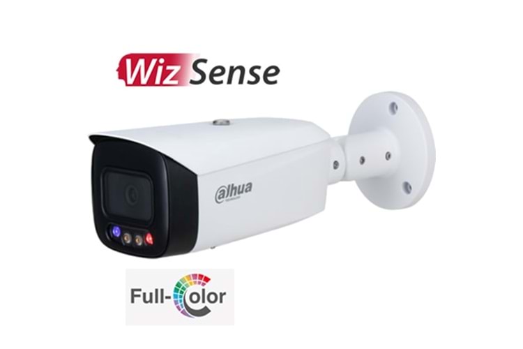 PC-HFW3549T1-AS-PV-S3-0360 5MP Full-color Active Deterrence Fixed-focal Bullet WizSense Network Came