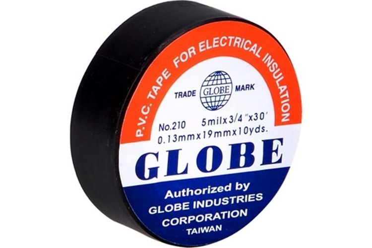GLOBE PLASTİK İZOLE ELEKTRİK BANDI-SİYAH