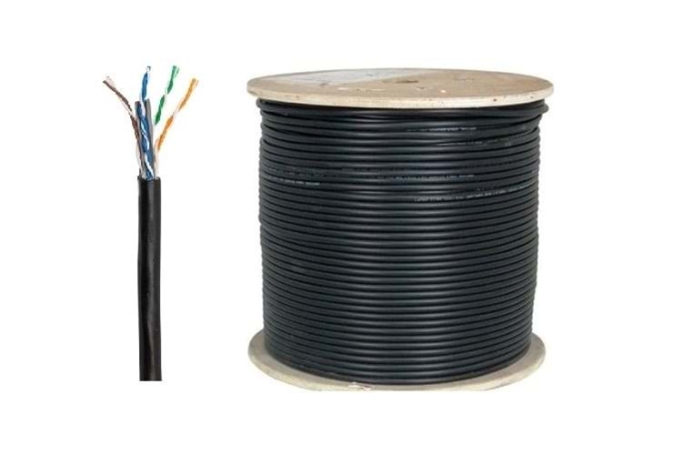 WİSS NETWORK 500 METRE CAT6 23 AWG UTP POLİETİLENLİ (OUTDOOR) NETWORK KABLOSU