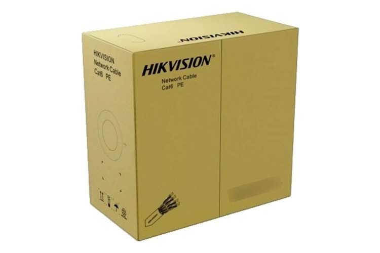 DS-1LN6OUSPE Hikvision DS-1LN6OUSPE CAT6 U/UTP Bakır Kablo, 305 metre Siyah