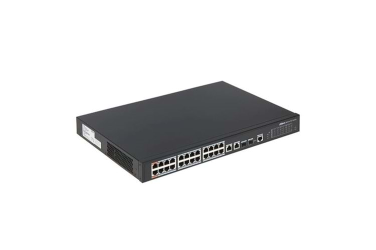 DAHUA PFS3228-24GT-360-V2 24 PORT 10/100/1000 360W POE+ 2 GİGABİT UPLİNK +2SFP FULL GİGABİT POE SWİTCH