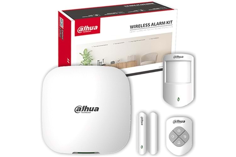 DAHUA ART-ARC3000H-03-GW2 KABLOSUZ+2G ALARM SETİ DEDEKTÖR +M.KONTAK+KUMANDA
