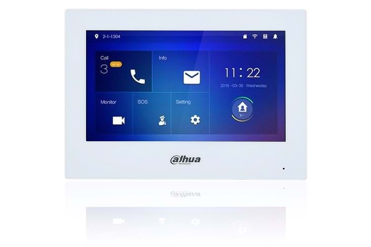 DAHUA VTH2421FW-P 7 İNÇ TFT LCD BEYAZ DOKUNMATİK EKRAN 1024x600 ÇÖZÜNÜRLÜK