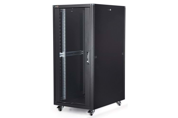 32U 19 INC DİKİLİ TİP RACK KABİNET 600X600 MM SİYAH