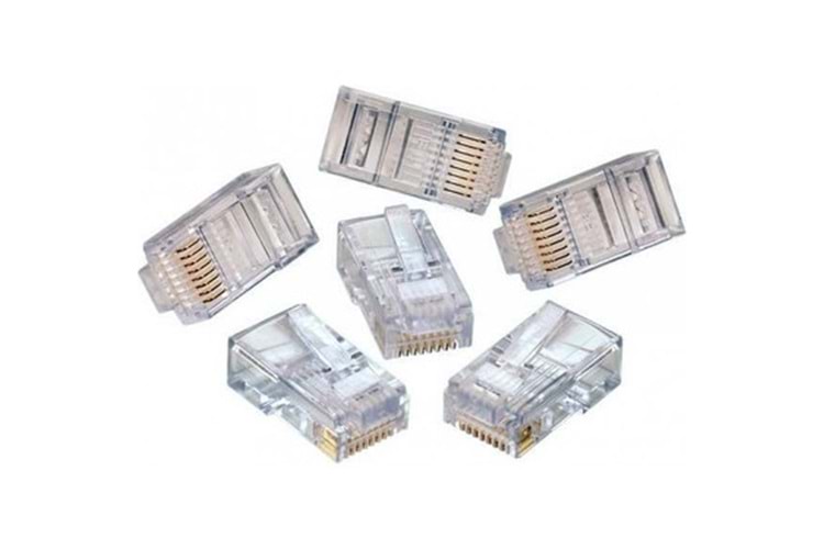 RJ45 CAT6 UÇ 100 ADET Eski Tip