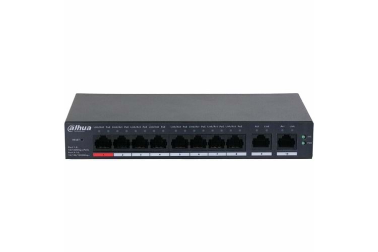 DAHUA CS4010-8ET-110 CLOUD YÖNETİLEBİLİR POE SWİTCH 110W
