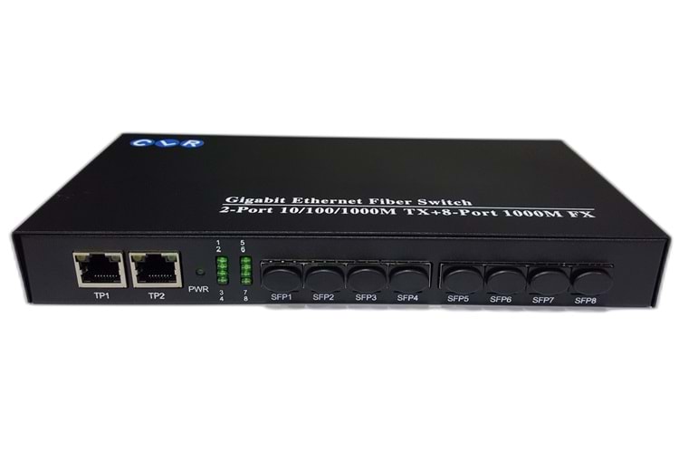 EGETEK 8 PORT SFP 2 PORT ETHERNET MERKEZ SWITCH