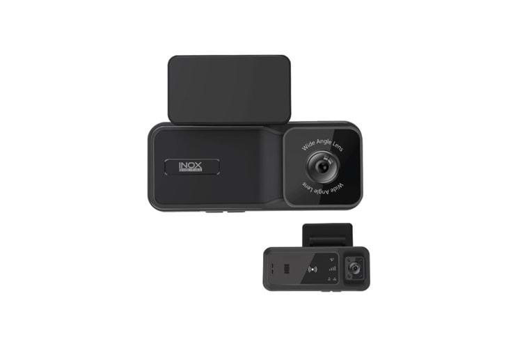 INOX-X607 4G GPS DESTEKLİ ÇİFT YÖNLÜ ARAÇ İÇİ KAMERA